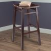 Carter Square Seat Bar Stool, Walnut