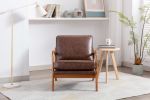 COOLMORE Wood Frame Armchair; Modern Accent Chair Lounge Chair for Living Room - as Pic