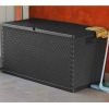 vidaXL Patio Storage Box Anthracite 47.2"x22"x24.8" PP Rattan - Anthracite