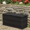 vidaXL Patio Storage Box Black 46.1"x17.7"x22" - Black