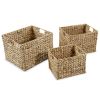 vidaXL Storage Basket Set 3 Pieces Water Hyacinth