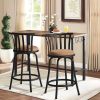 24'' Swivel Counter Height Bar Stools Set of 2; Brown