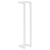 vidaXL Towel Rack White 4.9"x4.9"x23.6" Steel - White