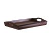 Winsome Wood Espresso & Wood Sedona Bed Tray Curved Side, Foldable Legs, Large Handle,Antique Walnut