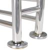 Stainless Steel Towel Rack 6 Tubes - Silver