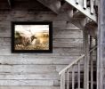 "Heading Home-Elk" by Bluebird Barn; Ready to Hang Framed Print; Black Frame