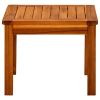 vidaXL Patio Coffee Table 17.7"x17.7"x14.2" Solid Acacia Wood - Brown