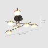 Modern Geometric Dimmable Pendant Light for Dining and Living Room - Brass+Black