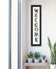 "Welcome Sign II" by House Fenway; Ready to Hang Framed Print; Black Frame - as Pic