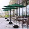 Simple Deluxe 7.5' Patio Outdoor Table Market Yard Umbrella with Push Button Tilt/Crank; 6 Sturdy Ribs; 7.5ft; Green - as pic