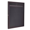 Jersey Display Frame Case;  Acrylic Wooden Shadow Box with Hanger;  Home Decor for Sport Shirt;   Dark Brown XH - dark brown