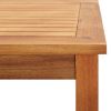 vidaXL Patio Coffee Table 23.6"x23.6"x14.2" Solid Acacia Wood - Brown