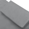 vidaXL Patio Lounge Bed with Canopy and Pillows Gray - Grey