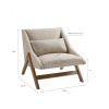 [Only support Drop Shipping Buyer] Boomerang Accent Chair - as Pic