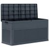 vidaXL Patio Storage Box 84.5 gal Anthracite - Anthracite