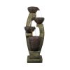 40inches Tall Modern Outdoor Fountain - Outdoor Garden Fountain with Contemporary Design for Garden, Patio Decor - 40inches