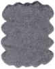 Black Faux Fur Area Rug 6x7.5