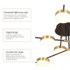 Modern Geometric Dimmable Pendant Light for Dining and Living Room - Brass+Black