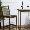 Renaissance Outdoor Patio Hand-scraped Wood Bar Table - as Pic