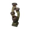 40inches Tall Modern Outdoor Fountain - Outdoor Garden Fountain with Contemporary Design for Garden, Patio Decor - 40inches