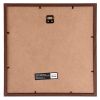 Square Shadow Box Picture Frame Linen Background Real Glass Front for Memorabilia;  Scrapbooking;  Keepsake;  12x12 - Brown