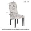 Dining Script Fabric Accent Chair with Solid Wood Legs; Set of 2 - as Pic