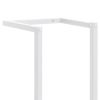 vidaXL Towel Rack White 9.8"x7.9"x37.4" Steel - White