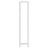 vidaXL Towel Rack White 4.9"x4.9"x23.6" Steel - White