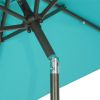 7.5ft Outdoor Patio Umbrella for Inground Pool Balcony Backyard Blue - Blue