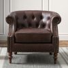 Ophelia Button Tufted Accent Chair - as Pic