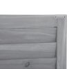 TOPMAX Wooden Garden Shed 3-tier Patio Storage Cabinet Outdoor Organizer Wooden Lockers with Fir Wood (Gray Wood Color)