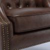 Ophelia Button Tufted Accent Chair - as Pic