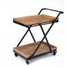 Entertainment Cart; Wood and Black