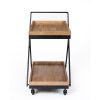 Entertainment Cart; Wood and Black