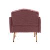 Accent Chair ,leisure single sofa with Rose Golden feet - Brush Pink Teddy