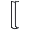 vidaXL Towel Rack Black 5"x5"x23.6" Iron - Black