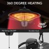 Simple Deluxe Patio Portable Outdoor Heating for Balcony; Courtyard; With Overheat Protection; Ceiling-Mounted Heater - as Pic