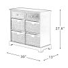 Eurytus 6 - Drawer Accent Chest with Removable Woven Baskets