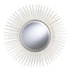 Trevella Round Oversized Sunburst Wall Mirror - Champagne Gold