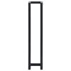 vidaXL Towel Rack Black 5"x5"x23.6" Iron - Black