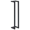 vidaXL Towel Rack Black 5"x5"x23.6" Iron - Black