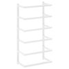 vidaXL Towel Rack White 9.4"x4.7"x18.9" Steel - White