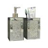 Ambrose Exquisite 2 Piece Square Soap Dispenser and Toothbrush Holder - as Pic