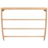 Towel Rack 23.6"x10"x19.3" Solid Wood Walnut - Brown