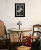 "Sit Long; Talk Much" Chalkboard framed ByTrendy Decor 4U; Ready to Hang Framed Print; Black Frame