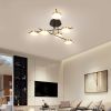 Modern Geometric Dimmable Pendant Light for Dining and Living Room - Brass+Black