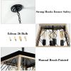 Farmhouse Chandeliers for Dining Room; Rustic Kitchen Island Light Fixture; 4-Light Industrial Kitchen Island Pendant Light Fixture