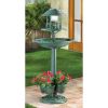 Outdoor Decor Backyard Garden Lawn Solar Garden Light - Green - Birdbath and Planter