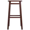 Carter Square Seat Bar Stool, Walnut