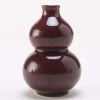 3.4oz Purple Brown Small Wine Jug Gourd Ceramic White Wine Jar Antique Style Empty Flask Flagon - Default